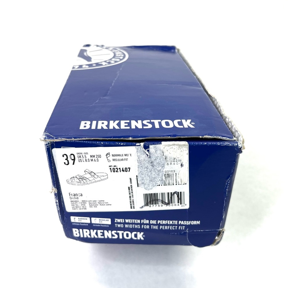 **SOLD** Birkenstock Franca Leather Orchid Soft Footbed Sandals Ladies 8 Men 6 - Picture 10 of 16